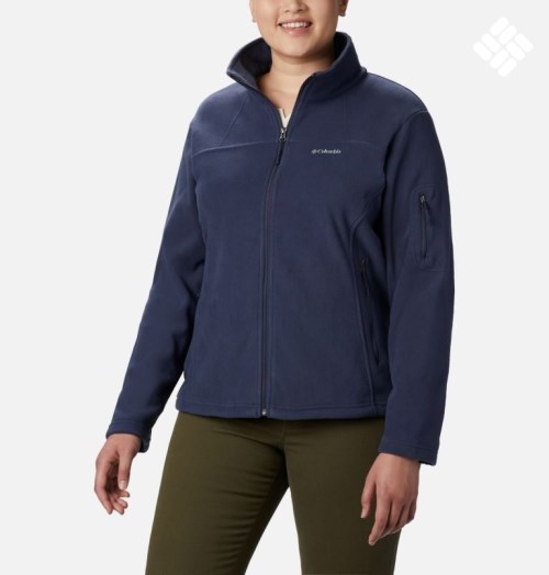 Women's Columbia Fast Trek II Jackets Navy | Plus Size CA-U68C4